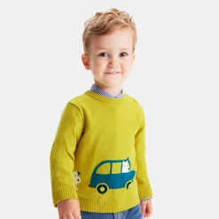 Jacadi Pull bébé garçon Intarsia fantaisie - CUMIN Clearance