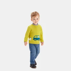Jacadi Pull bébé garçon Intarsia fantaisie - CUMIN Clearance