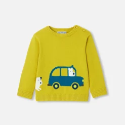 Jacadi Pull bébé garçon Intarsia fantaisie - CUMIN Clearance