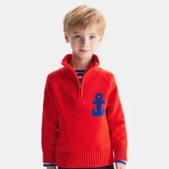 Jacadi Pull camionneur enfant garçon - ROUGE VIF Outlet