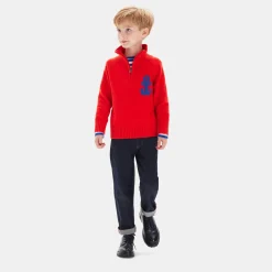 Jacadi Pull camionneur enfant garçon - ROUGE VIF Outlet