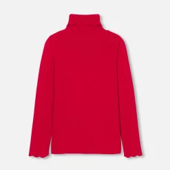 Jacadi Pull col roulé enfant fille - rouge ROUGE JACADI New