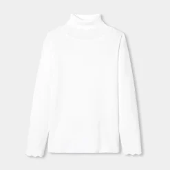 Jacadi Pull col roulé enfant fille - blanc doux BLANC DOUX JACADI Hot