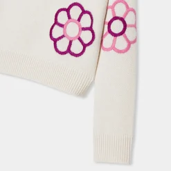 Jacadi Pull court enfant fille BLANC/ROSE