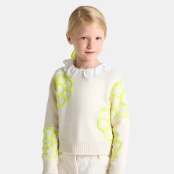 Jacadi Pull court enfant fille - blanc doux BLANC DOUX JACADI New