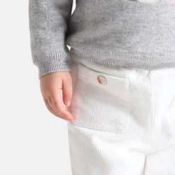 Jacadi Pull en cachemire bébé fille GRIS/MULTICO