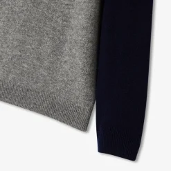 Jacadi Pull en cachemire enfant garçon - GRIS/MARINE Sale