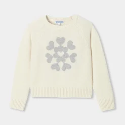 Jacadi Pull enfant fille en cachemire - blanc doux BLANC DOUX JACADI Discount