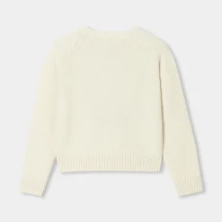 Jacadi Pull enfant fille en cachemire - blanc doux BLANC DOUX JACADI Discount