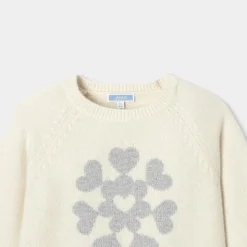 Jacadi Pull enfant fille en cachemire - blanc doux BLANC DOUX JACADI Discount