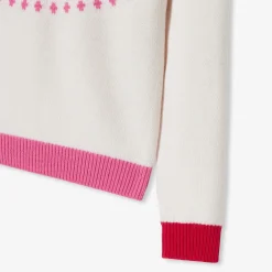 Jacadi Pull enfant fille en jacquard - lore BLANC DOUX/MULTICO Best