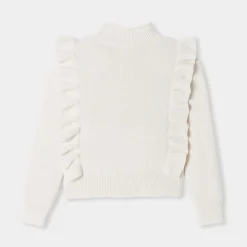 Jacadi Pull enfant fille en laine - blanc doux BLANC DOUX JACADI Online