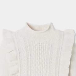 Jacadi Pull enfant fille en laine - blanc doux BLANC DOUX JACADI Online