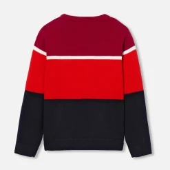 Jacadi Pull enfant garçon color block - MARINE/ROUGE Clearance