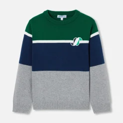 Jacadi Pull enfant garçon color block - lore GRIS/MULTICO New