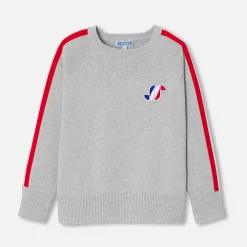 Jacadi Pull enfant garçon en coton - gris chine clair GRIS CHINE CLAIR JACADI Hot