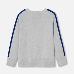 Jacadi Pull enfant garçon en coton - gris chine clair GRIS CHINE CLAIR JACADI Hot