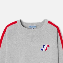 Jacadi Pull enfant garçon en coton - gris chine clair GRIS CHINE CLAIR JACADI Hot