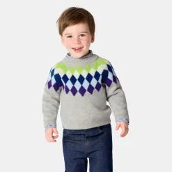 Jacadi Pull jacquard bébé garçon - lore GRIS/MULTICO Clearance