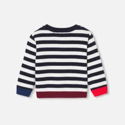 Jacadi Pull marinière bébé garçon - MARINE/BLANC Online