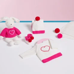 Jacadi Pull pour peluche lapin moyen modèle - Love Maille - ROSE New