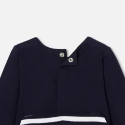 Jacadi Pyjama bébé en molleton - MARINE/BLANC New