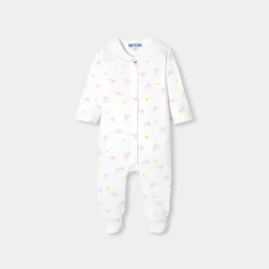 Jacadi Pyjama bébé fille en interlock - lore BLANC/MULTICO Discount