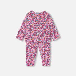 Jacadi Pyjama bébé fille en Tissu Liberty - lore ROSE/MULTICO New