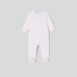 Jacadi Pyjama bébé fille en velours bouclette - rose pale ROSE PALE JACADI Sale