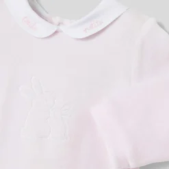 Jacadi Pyjama bébé fille en velours bouclette - rose pale ROSE PALE JACADI Sale
