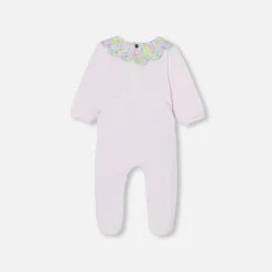 Jacadi Pyjama bébé fille en velours - rose pale ROSE PALE JACADI Online