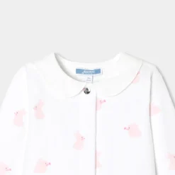 Jacadi Pyjama bébé fille en velours motif lapin - BLANC/ROSE Best