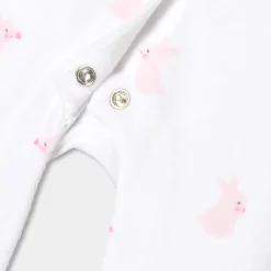 Jacadi Pyjama bébé fille en velours motif lapin - BLANC/ROSE Best