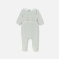 Jacadi Pyjama bébé fille en velours - GRIS GIVRE Outlet