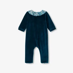 Jacadi Pyjama bébé fille en velours - lore BLEU/MULTICO
