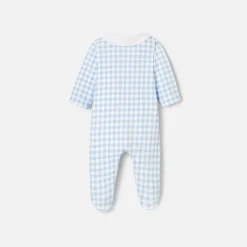 Jacadi Pyjama bébé garçon en interlock - BLANC/BLEU