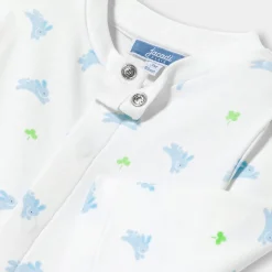 Jacadi Pyjama bébé garçon en interlock - lore BLANC/MULTICO