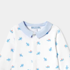 Jacadi Pyjama bébé garçon en interlock - lore BLANC/MULTICO Clearance