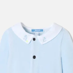 Jacadi Pyjama bébé garçon en velours - BLEU PALE Online