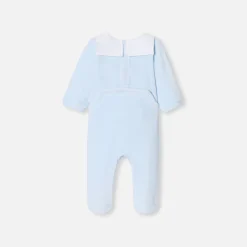 Jacadi Pyjama bébé garçon en velours - BLEU PALE New