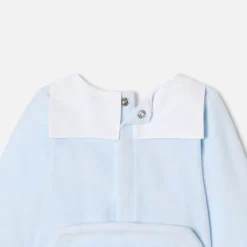 Jacadi Pyjama bébé garçon en velours - BLEU PALE New