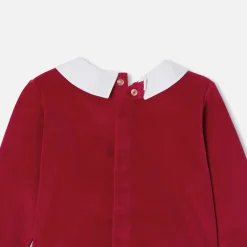 Jacadi Pyjama de Noël bébé en velours - rouge ROUGE JACADI Outlet