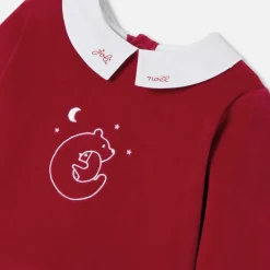 Jacadi Pyjama de Noël bébé en velours - rouge ROUGE JACADI Outlet