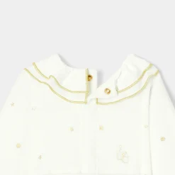 Jacadi Pyjama de Noël bébé fille en velours - lore BLANC DOUX/MULTICO Online
