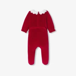 Jacadi Pyjama de Noël bébé fille en velours - rouge ROUGE JACADI New