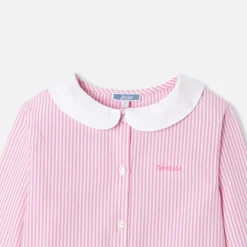 Jacadi Pyjama enfant fille en flanelle - BLANC/ROSE