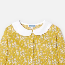 Jacadi Pyjama enfant fille en tissu Liberty - JAUNE/BLANC