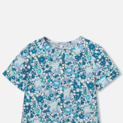 Jacadi Pyjashort enfant fille en tissu Liberty - lore BLEU/MULTICO Outlet