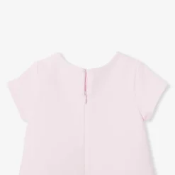 Jacadi Robe bébé fille coupe trapèze - rose poudre ROSE POUDRE JACADI Sale