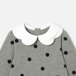 Jacadi Robe bébé fille en molleton - gris anthracite GRIS ANTHRACITE JACADI Best